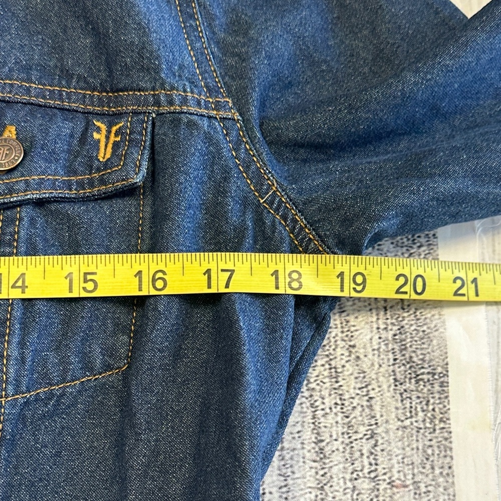 Frye Sz Small Denim Dress / Jacket • NWOT! - Picture 7 of 13
